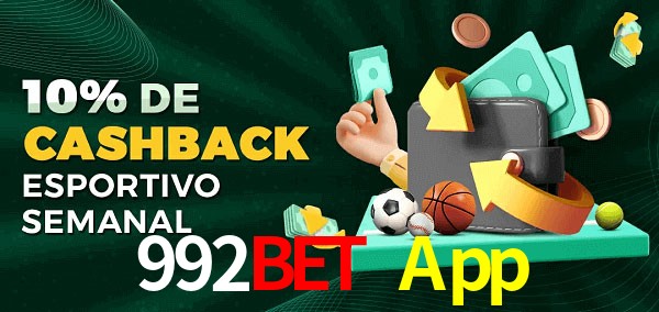 10% de bônus de cashback na 992Bet App